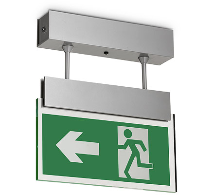 Surface Mounted Pendant Exit Sign