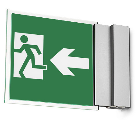 Wall Mounted Cantilever Exit Sign
