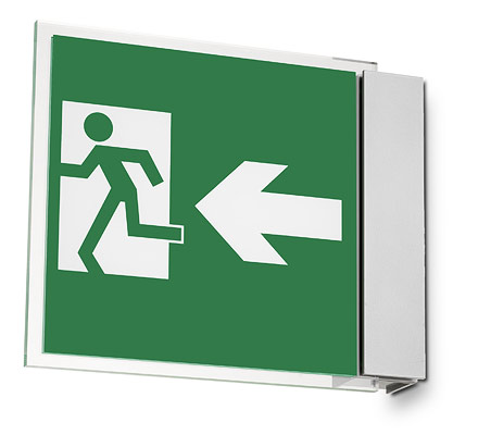 Wall Mounted Signpost Exit Sign
